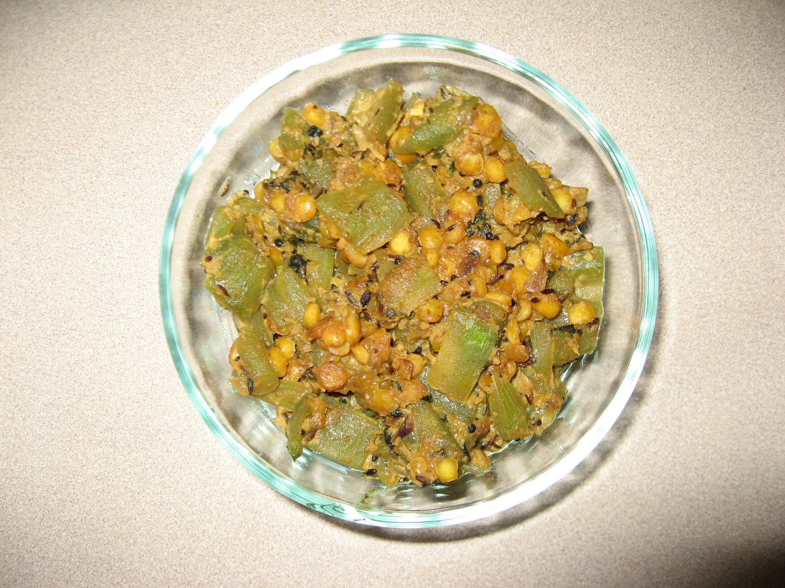 Snake Gourd With Chana Dal Curry Snake Gourd With Chana Dal Curry picture